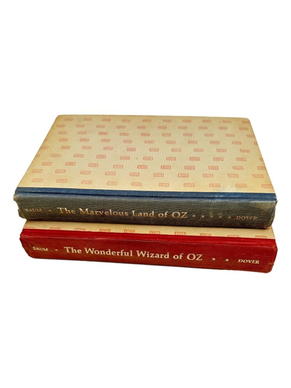Wizard of Oz and Marvelous Land of Oz Lot 2 Books L Frank Baum HC Vintage 1960s